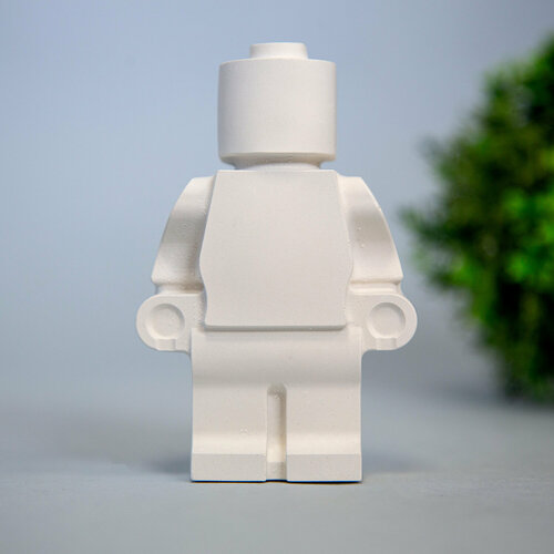 Фигурка 'Лего', цвет белый