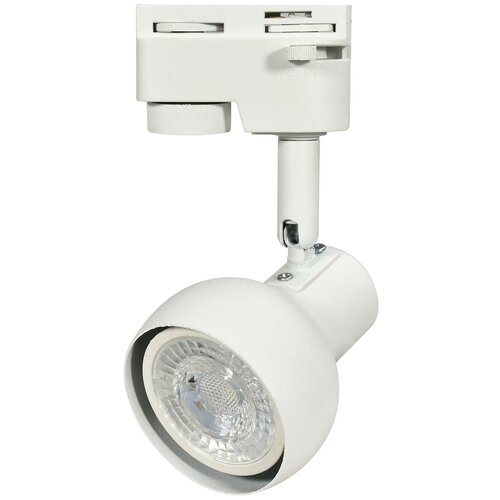 Светильник-прожектор трековый UBL-Q322 GU10 WHITE. Под лампу GU10. Корпус белый. ТМ Volpe UL-00009602