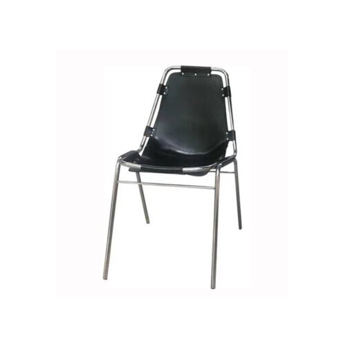 Стул для конференций и кафе в стиле Les Arcs Chairs by Charlotte Perriand (черный)