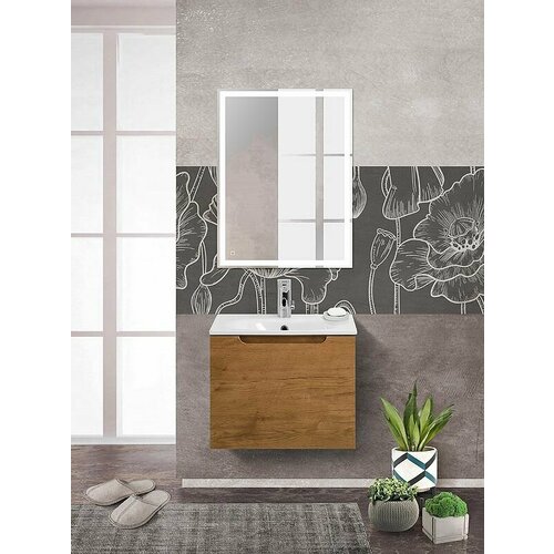 Тумба под раковину с одним ящиком BelBagno ETNA-600-1C-SO-RN-P Rovere Nature