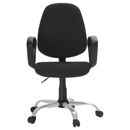 Кресло Easy Chair ткань черная ТК1, Silver