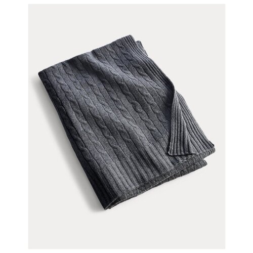 Плед Ralph Lauren Cable Cashmere Charcoal 150x150 см