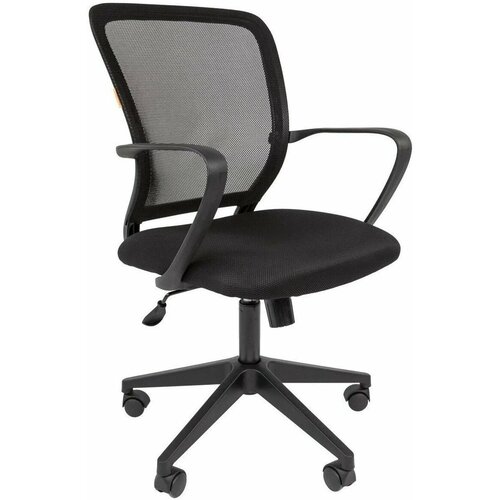 Компьютерное кресло Chairman 698 офисное, обивка: сетка/текстиль, цвет: черный