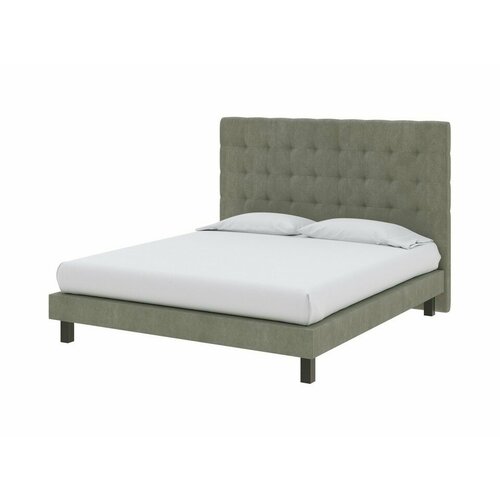 PROxSON Кровать Madrid Boxspring Lift (Ткань: Велюр Лофти Олива) 120x200