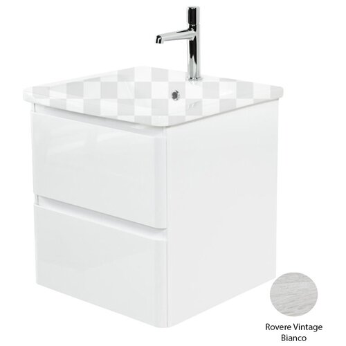 Тумба под раковину BelBagno ALBANO-CER-500-2C-SO-RVB Rovere Vintage Bianco