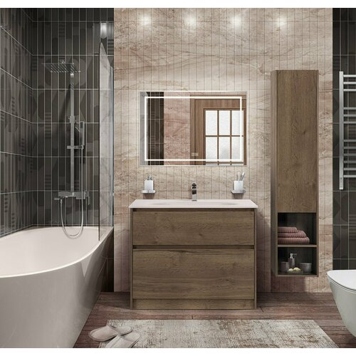 Тумба с раковиной BelBagno Kraft 800 Rovere Tabacco