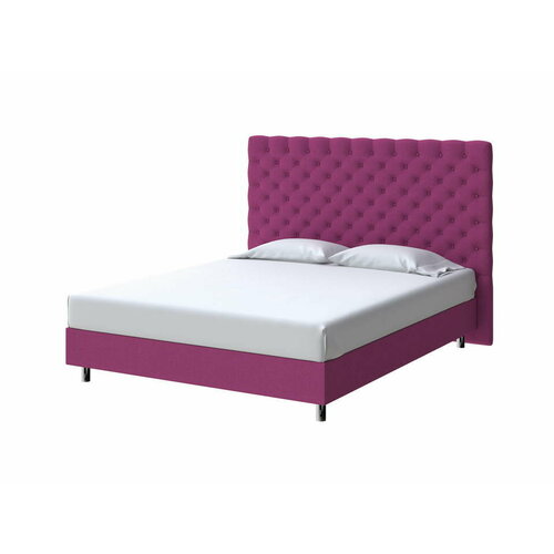 PROxSON Кровать Paris Boxspring Standart (Ткань: Рогожка Savana Berry (фиолетовый)) 180x200