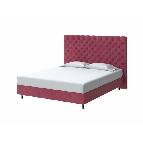 PROxSON Кровать Paris Boxspring Standart (Ткань: Велюр Casa Винный) 180x200