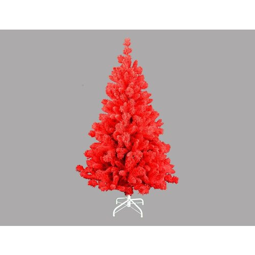 Искусственная ель тэдди (хвоя - PVC), флокированная, красная, 210 см, A Perfect Christmas