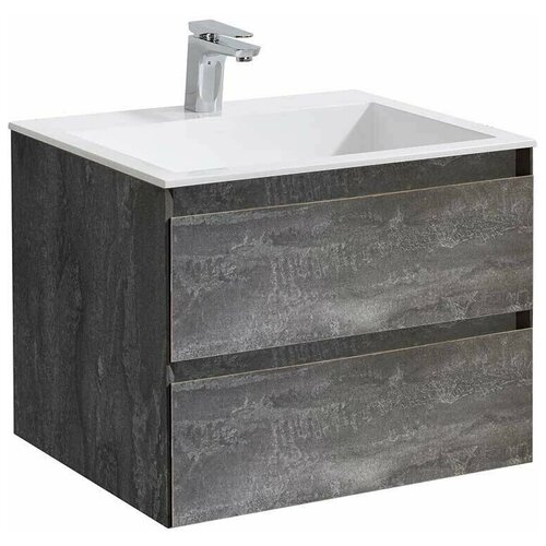 Тумба с раковиной Vincea Luka 600 G.Stone, White