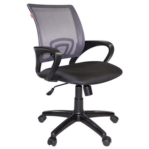 Компьютерное кресло EasyChair 304, обивка: сетка/текстиль, цвет: серый/черный