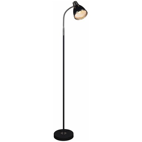 Светильник напольный , торшер, 03049-1BK, черный, 1 лампа Е27. дизайнерский, интерьерный, металлический, стиль современный