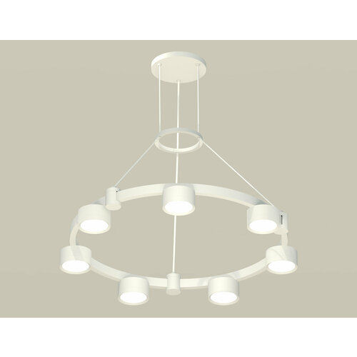 Комплект подвесного светильника Techno Ring Ambrella light XR92031500/7 SWH белый песок GX53 (A9203, C9236, N8112)