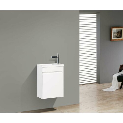 Мебель для ванной BelBagno PIETRA MINI-400-BL левосторонняя